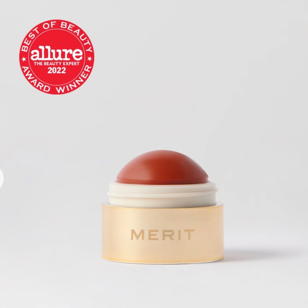 NIB Merit Beauty Flush Balm in Persimmon - soft orange red